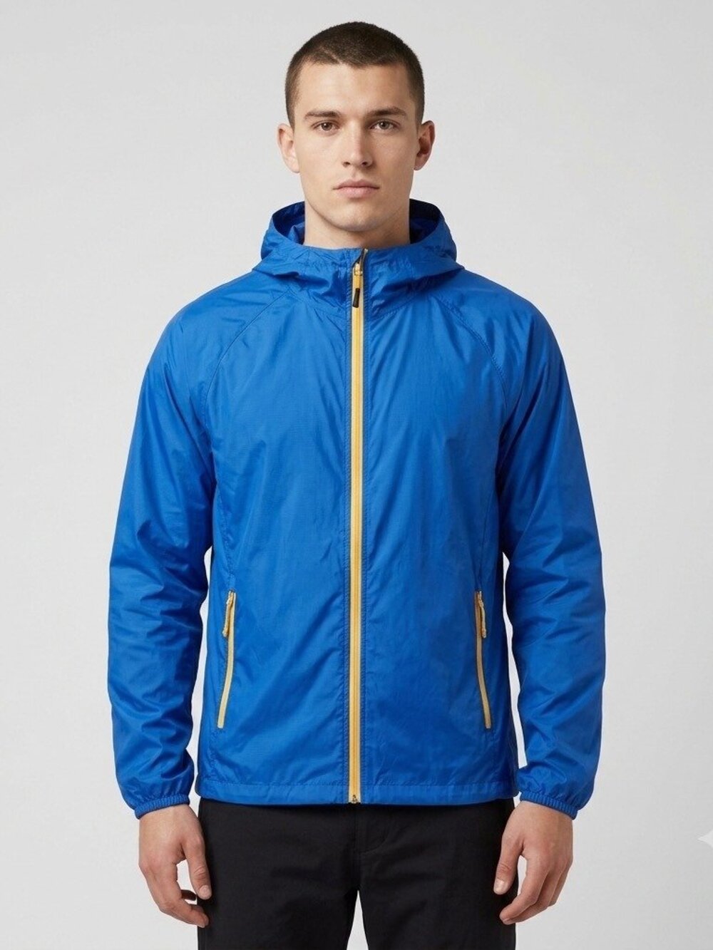 TNF The North Face Full Zip Windbreaker Jacket Men's M Blue Lightweight Gorpcore